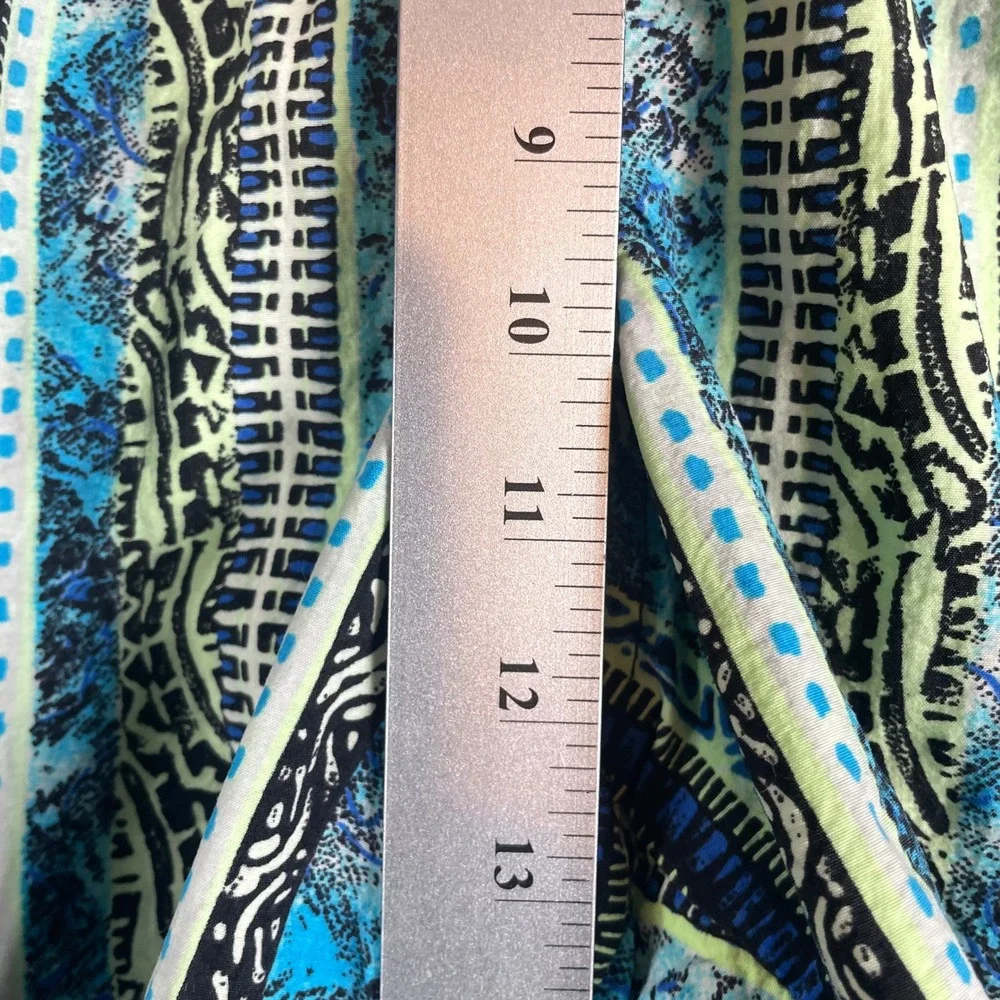 VTG Speedo Swim Trunks Mens Large Blue Geometric‎ Spell Out 90s Surf Beach Retro